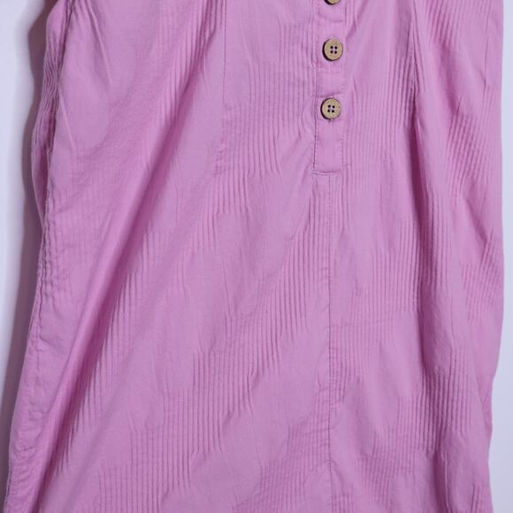 FREE PEOPLE Looking Stunning Midi Dress Pink Ruched Low Back Slit Hem Women's XS - Picture 11 of 15